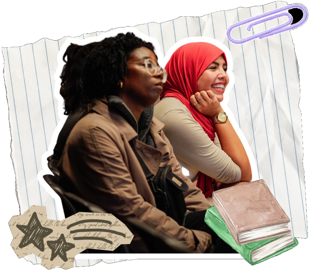 Twee vrouwen in gesprek tijdens een Careibu-activiteit